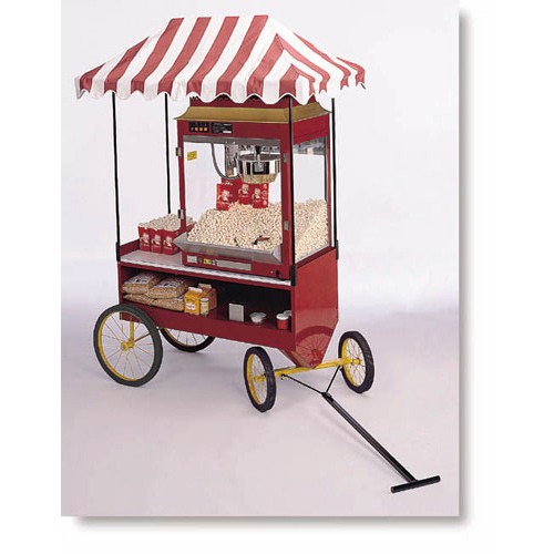 Four Wheel Red Antique Wagon Base – Steerable
