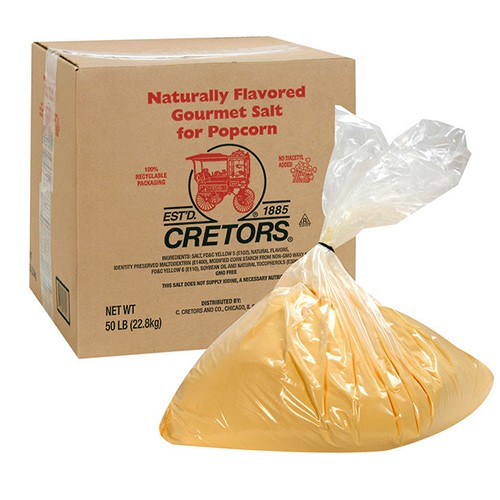 Cretors Original Butter Flavor Popcorn Salt -22.86Kg