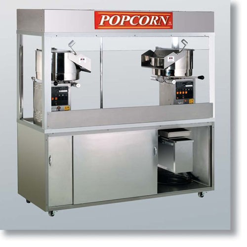 President Enclosed Twin Popper – 6′ Floor Base